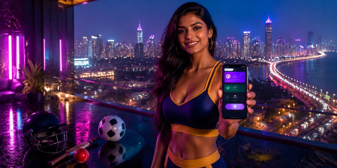 Mumbai vibrant sports betting neon lights
